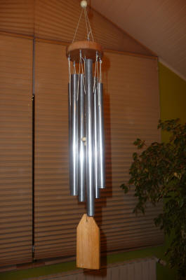 Carillon de vent captivant avec 12 tubes en aluminium pin tuyau en